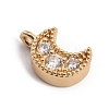 Brass Micro Pave Cubic Zirconia Charms ZIRC-L091-039B-2