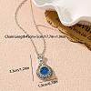 Alloy Glass Pendant Necklaces PW-WG81C57-01-4