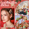 48Pcs 4 Styles Christmas Plastic Cabochons FIND-SC0011-29-5