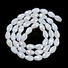 Opaque Solid Color Electroplate Glass Beads Strands EGLA-N013-J4mm-B03-2