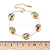 304 Stainless Steel Enamel Link Bracelets for Women SA-K003-06A-G-3