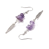 Natural Mixed Stone Dangle Earring for Women EJEW-JE05935-5