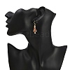 Christmas Theme Alloy Rhinestone Dangle Earrings EJEW-JE06627-01-3