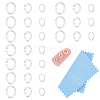 3 Styles 925 Sterling Silver Open Jump Rings STER-DC0001-54-1