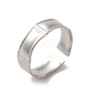 Non-Tarnish 304 Stainless Steel Open Cuff Ring RJEW-C068-02C-P-1