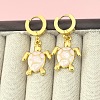 201 Stainless Steel Enamel Hoop Earrings FS-WG6C184-05-1
