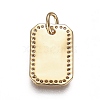 Eco-Friendly Brass Micro Pave Clear Cubic Zirconia Pendants ZIRC-H106-19-3