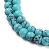Synthetic Turquoise Beads Strands G-U004-02B-4