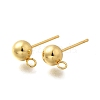 201 Stainless Steel Stud Earring Findings STAS-R156-01G-07-1