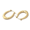 Rack Plating 304 Stainless Steel Hoop Earrings for Women EJEW-Z026-22G-2