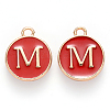 Golden Plated Enamel Alloy Charms ENAM-SZ0001-26C-M-2