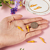 6Pcs Brass Enamel Pendants KK-SW0001-08B-6