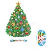 DIY Christmas Theme Display Decor Diamond Painting Kits XMAS-PW0001-101K-1