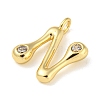 Rack Plating Brass Micro Pave Cubic Zirconia Pendants KK-A200-24G-N-2