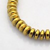 Electroplate Non-magnetic Synthetic Hematite Rondelle Beads Strands X-G-J216B-06-1
