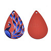 Spray Painted Iron Pendants IFIN-T016-19-3