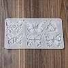 Rectangle with Butterfly Pattern DIY Pendant Silicone Molds DIY-G114-04-3
