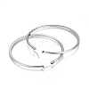 Tarnish Resistant 201 Stainless Steel Hoop Earrings LS-EJEW-A052-27A-2
