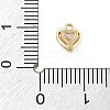 Brass Micro Pave Cubic Zirconia Pendants KK-D283-25G-3