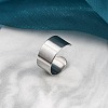 304 Stainless Steel Open Cuff Rings RJEW-G335-01B-1