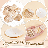 AHADERMAKER 12Pcs 3 Style Natural Shell Buttons BUTT-GA0001-08-3