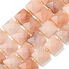 Natural Pink Aventurine Beads Strands G-F839-A09-01-2