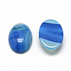 Natural Striped Agate/Banded Agate Cabochons X-G-R415-13x18-12-2