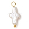 Natural Keshi Pearl Pendants PALLOY-JF02823-3