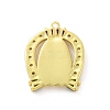 Eco-friendly Rack Plating Brass Micro Pave Cubic Zirconia Pendants KK-F843-22G-2