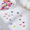 66Pcs 11 Colors 2-Hole Baking Paint Glass Seed Beads SEED-LP0001-03-1