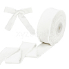 10 Yards Velvet Frayed Ribbon SRIB-WH0011-226A-1