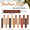 15Pcs 15 Colors Wood Blank Bookmarks for DIY Engraved Craft WOOD-ME0001-05-2
