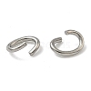 Tarnish Resistant Oval 304 Stainless Steel Open Jump Rings X-STAS-R067-01-3
