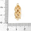 Brass Micro Pave Clear Cubic Zirconia Box Clasps KK-U051-01G-01-4