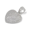 Brass Micro Pave Cubic Zirconia Pendant KK-H477-04P-2