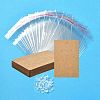 30Pcs Rectangle Paper One Pair Earring Display Cards with Hanging Hole DIY-YW0008-55B-1