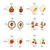 30Pcs 6 Styles Alloy Enamel Pendants ENAM-CJ0002-21-2