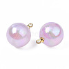 ABS Plastic Imitation Pearl Pendants X-PACR-T015-03B-3