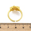 Brass Micro Pave Clear Cubic Zirconia Cuff Rings for Women RJEW-Q009-07G-3