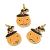 Halloween Ion Plating(IP) 304 Stainless Steel Charms STAS-D066-06G-2