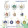 Alloy Enamel Pendant Stitch Markers HJEW-AB00286-2