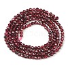 Natural Garnet Beads Strands LS-G-F619-17A-2mm-5