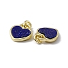 Natural Lapis Lazuli Heart Charms G-G977-05G-02-3