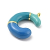 Brass Enamel Pendants KK-E093-03G-C-2