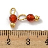 Natural Carnelian Faceted Round Charms PALLOY-NH00003-3