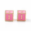 Rack Plating Brass Enamel Beads KK-B060-04G-05I-2