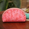 DIY Flower Pattern Moon-shaped Cosmetic Bag Embroidery Kit PW23021016189-1