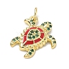 Brass Micro Pave Cubic Zirconia Pendants KK-H255-01A-G02-2