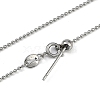 304 Stainless Steel Ball Chains Necklaces NJEW-H042-10P-2