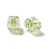 Two Tone UV Plating Rainbow Iridescent Acrylic Beads LS-TACR-D010-04D-2